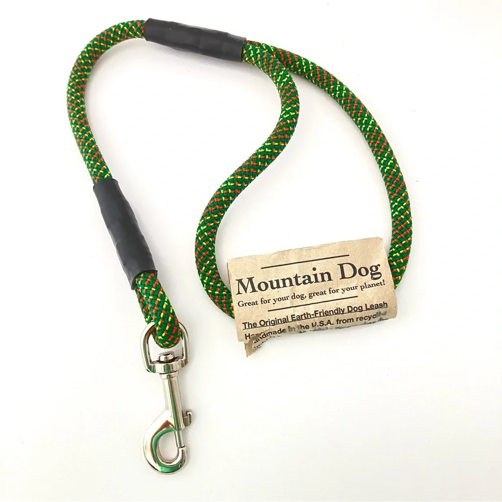 Green Rope Dog Leash - Eco-Friendly Durable Lead